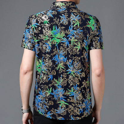 😎2024 NEW-49% OFF😎Herren Trendy Muster Atmungsaktives Kurzarmhemd