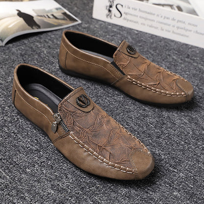 Modische weiche bedruckte Lederschuhe für Herren