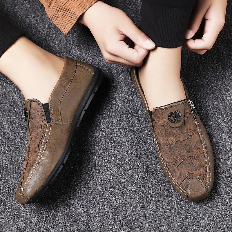 Modische weiche bedruckte Lederschuhe für Herren