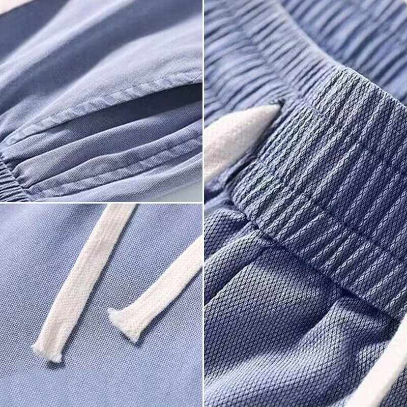Atmungsaktive und vielseitige Freizeithose aus Tencel für Herren mit weitem Bein