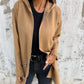 🍂Saisonale Förderung super niedrigen Preis🍂Lässige, modische Langarm-Sweatshirtjacke mit Reißverschluss und Kapuze