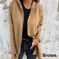 🍂Saisonale Förderung super niedrigen Preis🍂Lässige, modische Langarm-Sweatshirtjacke mit Reißverschluss und Kapuze