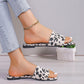 Pantoffel mit Leopardenmuster für Damen