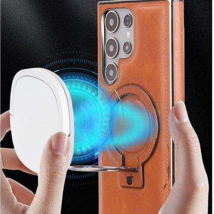 Magnetische Handyhülle mit Ständer im Retro-Stil für Samsung