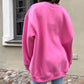Übergroßes einfarbiges Sweatshirt mit Rundhalsausschnitt