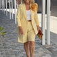 💐 Frühling 2025 Sale - 49% Rabatt!  🔥 Zweiteiliges Set mit dreidimensionalem Blumentop, Blazer und Shorts