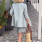 💐 Frühling 2025 Sale - 49% Rabatt!  🔥 Zweiteiliges Set mit dreidimensionalem Blumentop, Blazer und Shorts