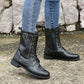 🔥Orthopädische Lederstiefel für Damen mit runder Zehenpartie und seitlichem Reißverschluss