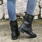 🔥Orthopädische Lederstiefel für Damen mit runder Zehenpartie und seitlichem Reißverschluss