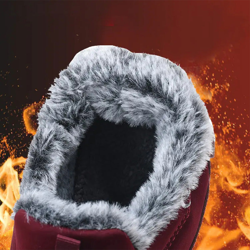 Dicke Damen Freizeitschuhe für Herbst und Winter mit weichen rutschfesten Sohlen