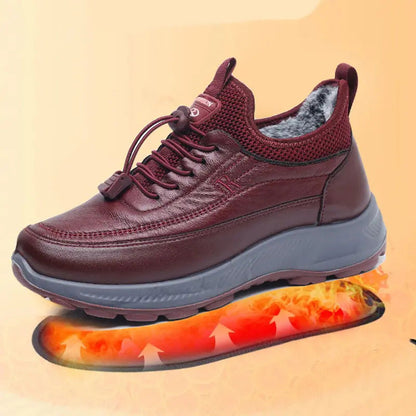 Dicke Damen Freizeitschuhe für Herbst und Winter mit weichen rutschfesten Sohlen