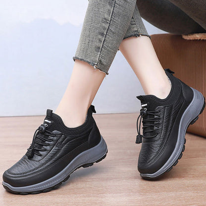 Dicke Damen Freizeitschuhe für Herbst und Winter mit weichen rutschfesten Sohlen