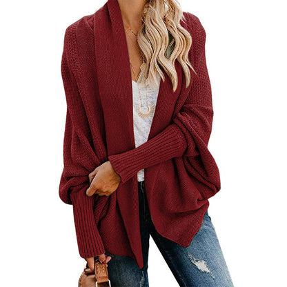 Langärmelige Strickjacke