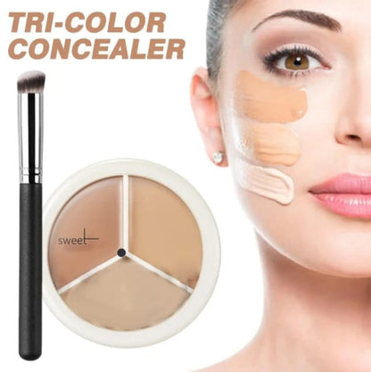 Dreifarbige Concealer-Palette zum Abdecken von Aknenarben und Augenringen✨Kaufen Sie 3 und erhalten Sie 2 gratis