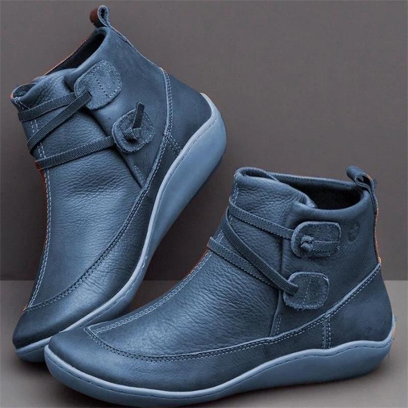 Lässige kurze Stiefeletten im Vintage-Stil für Damen