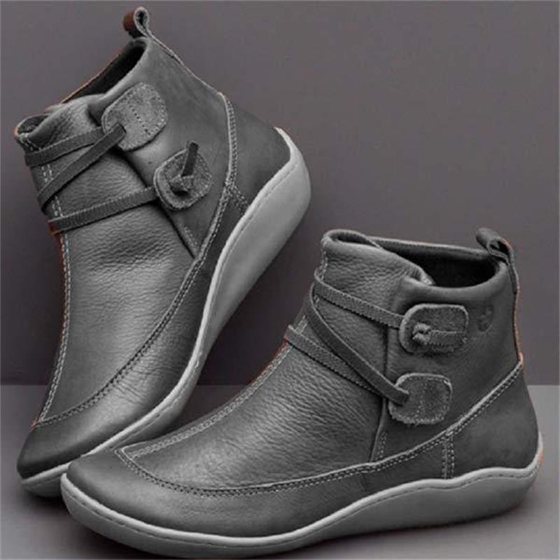 Lässige kurze Stiefeletten im Vintage-Stil für Damen