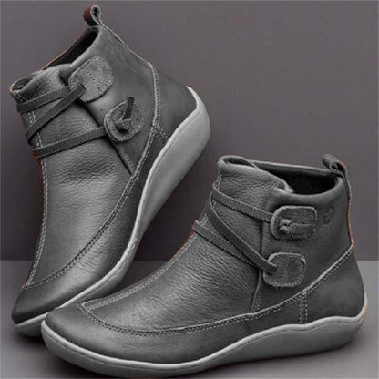 Lässige kurze Stiefeletten im Vintage-Stil für Damen
