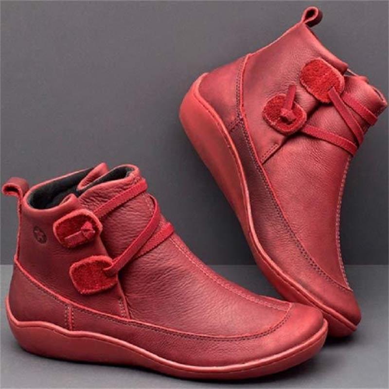 Lässige kurze Stiefeletten im Vintage-Stil für Damen