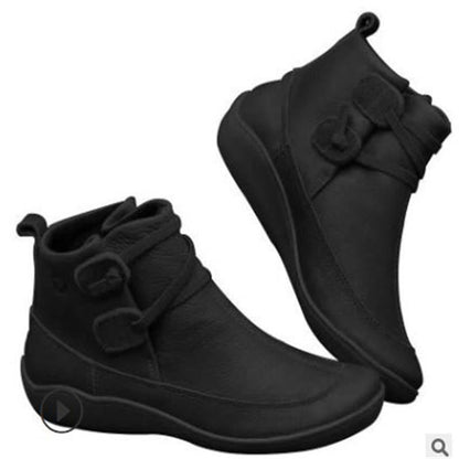 Lässige kurze Stiefeletten im Vintage-Stil für Damen