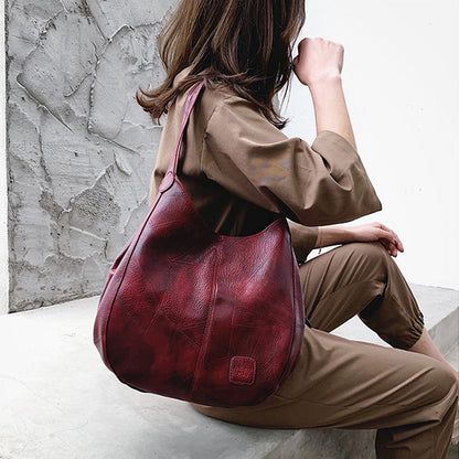 🌸Herbstschlussverkauf🌸Zeitlich begrenzt 52% RABATT💕Damen-Umhängetasche aus weichem Leder im Retro-Stil mit großem Fassungsvermögen