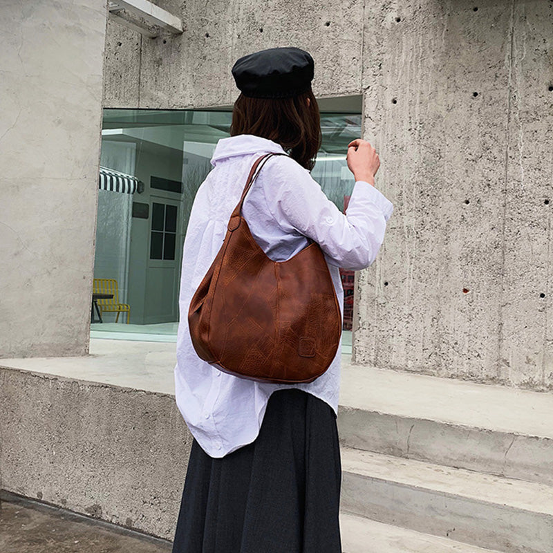 🌸Herbstschlussverkauf🌸Zeitlich begrenzt 52% RABATT💕Damen-Umhängetasche aus weichem Leder im Retro-Stil mit großem Fassungsvermögen