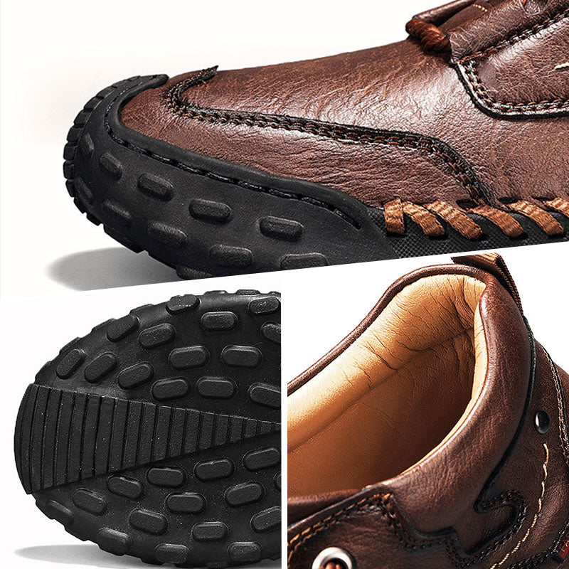 Handgenähte, leichte, rutschfeste Schuhe für Herren