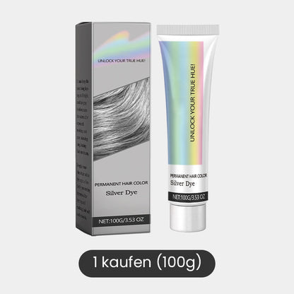 💥Heißer Verkauf 50% Rabatt🌿2-in-1-Silber-Haarfarbe mit natürlichem Essenz-Extrakt