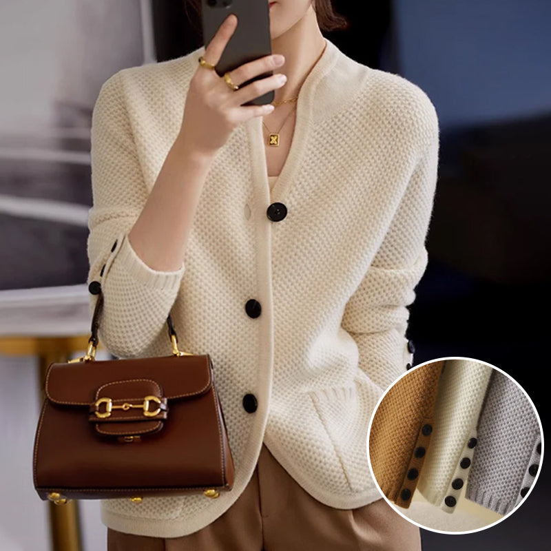 [Das beste Geschenk für sie]Damen Strickjacke mit Knopf