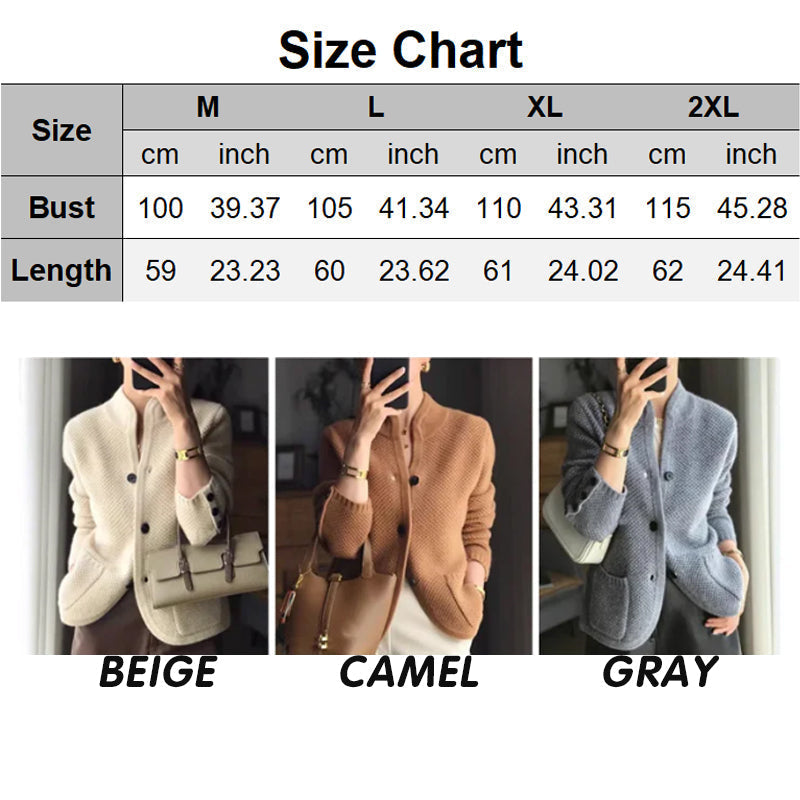 [Das beste Geschenk für sie]Damen Strickjacke mit Knopf