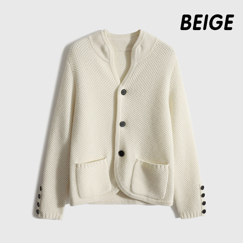 [Das beste Geschenk für sie]Damen Strickjacke mit Knopf