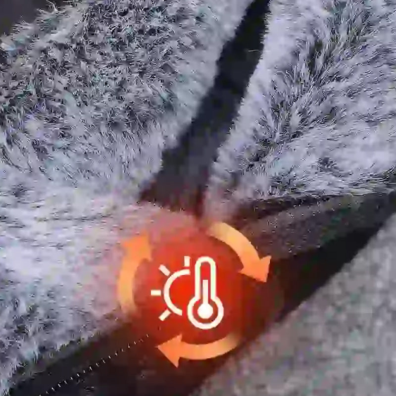 Wärmende und bequeme Damenstiefel mit Reißverschluss