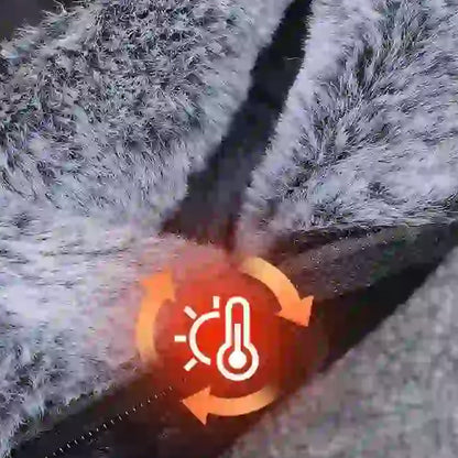 Wärmende und bequeme Damenstiefel mit Reißverschluss