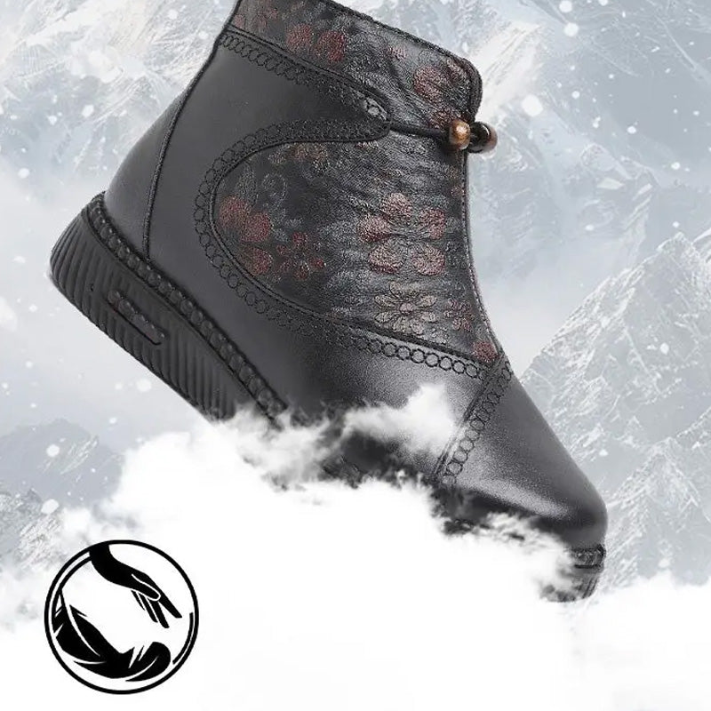Wärmende und bequeme Damenstiefel mit Reißverschluss