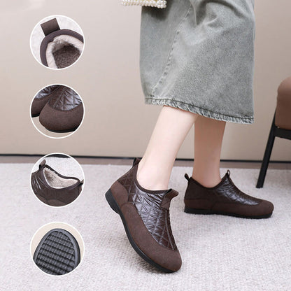 Wasserdichte, rutschfeste Slip-On-Schuhe mit Wattierung für Damen