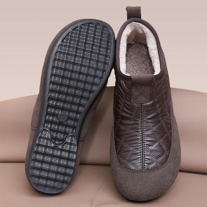 Wasserdichte, rutschfeste Slip-On-Schuhe mit Wattierung für Damen