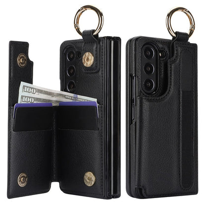 Handyhülle aus PU-Leder mit Geldbörsen- und Stiftschlitzen für Samsung Z Fold3/4/5/6