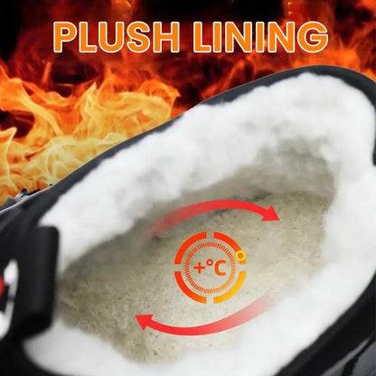 Isolierte Winterschuhe aus Leder mit Kunstplüsch-Futter für Herren