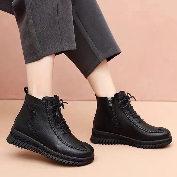 Warme Vintage-Stiefel für Damen