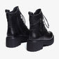 Damen Winterstiefel mit dickem Absatz und warmem Fellfutter