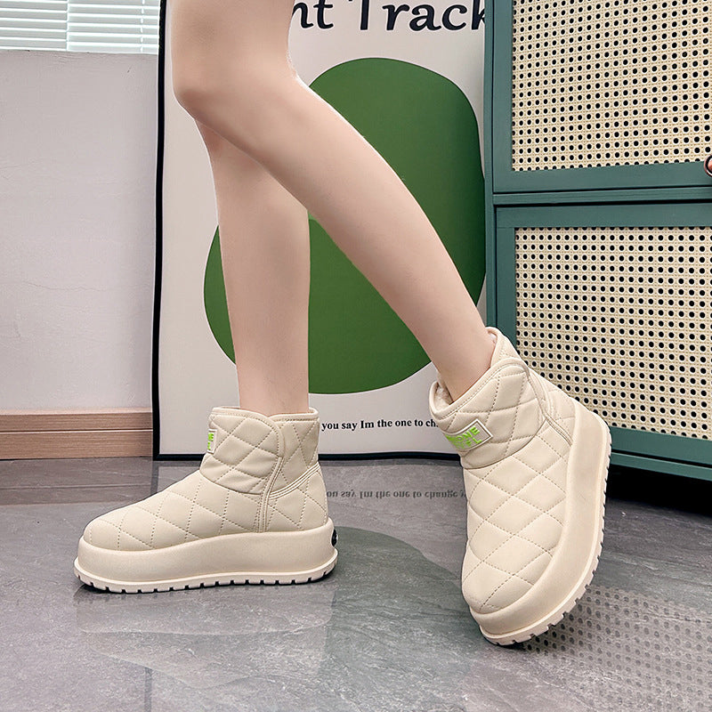 Warme, rutschfeste Damen-Schneestiefel