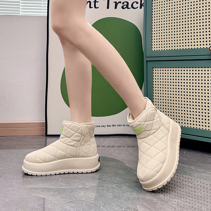 Warme, rutschfeste Damen-Schneestiefel
