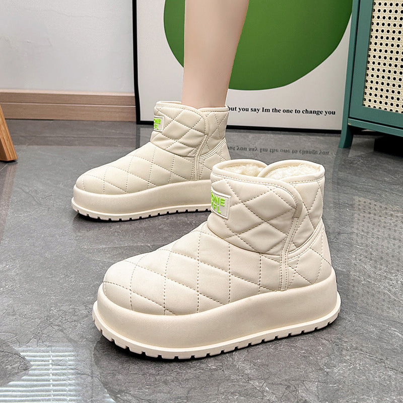 Warme, rutschfeste Damen-Schneestiefel