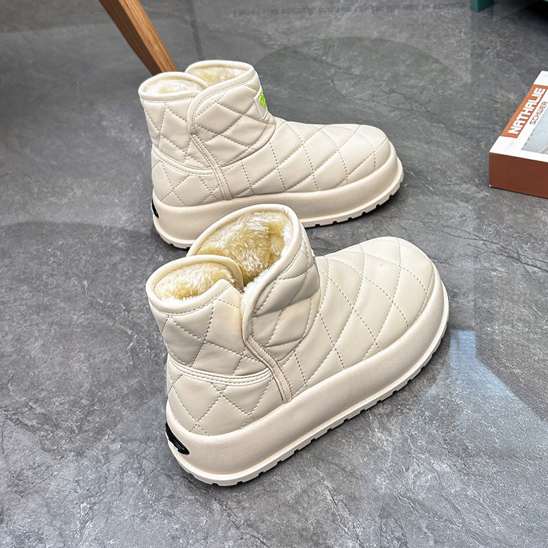 Warme, rutschfeste Damen-Schneestiefel