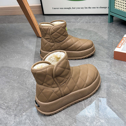 Warme, rutschfeste Damen-Schneestiefel
