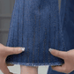 Elastische Fleece-Schlaghose mit hoher Taille
