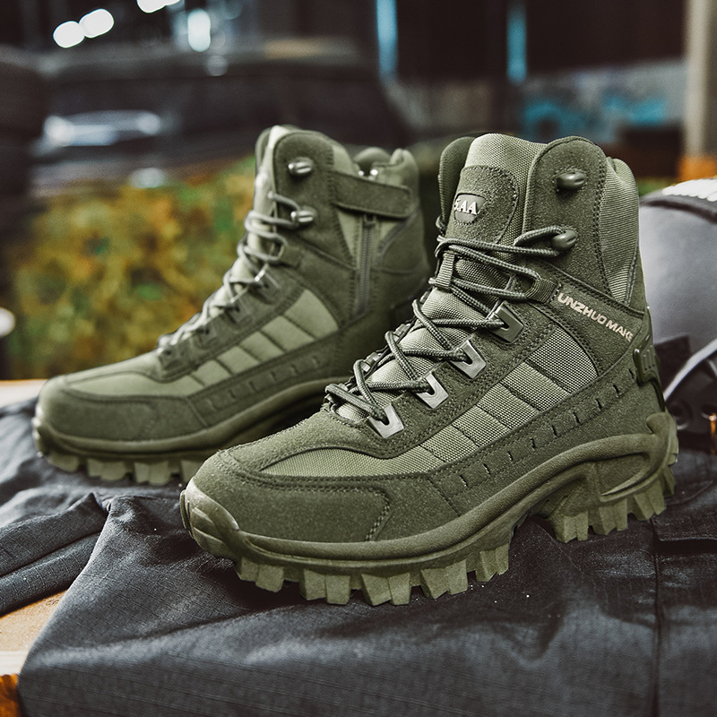 🥾50 % Rabatt – Sonderangebot!🔥Hohe taktische Sportstiefel💧Wasserdicht und rutschfest, verbesserte Haltbarkeit