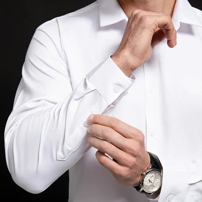 👔Bügelfreies Businesshemd mit hohem Stretchanteil für Herren✨