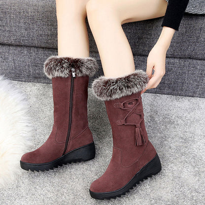 Damenschneeschuhe mit weichem, rutschfestem Schutz