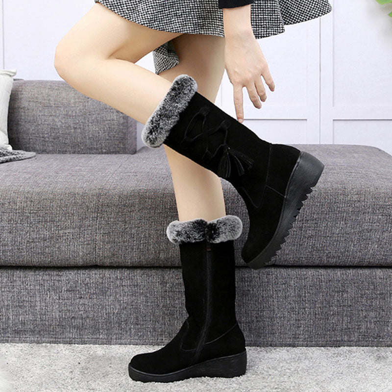 Damenschneeschuhe mit weichem, rutschfestem Schutz