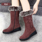 Damenschneeschuhe mit weichem, rutschfestem Schutz